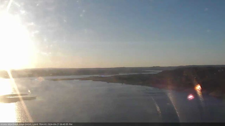 Lake Travis webcam, September 27, 2024 6:45 PM CT