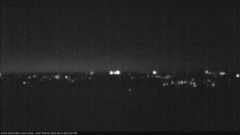 Lake Travis webcam, September 27, 2024 8:25 PM CT