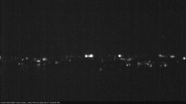 Lake Travis webcam, September 27, 2024 10:45 PM CT