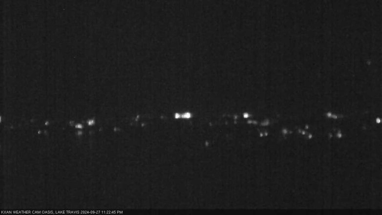 Lake Travis webcam, September 27, 2024 11:25 PM CT