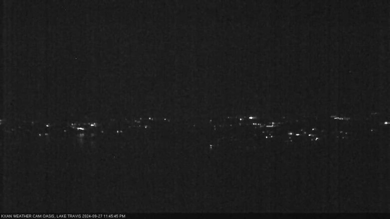 Lake Travis webcam, September 27, 2024 11:45 PM CT
