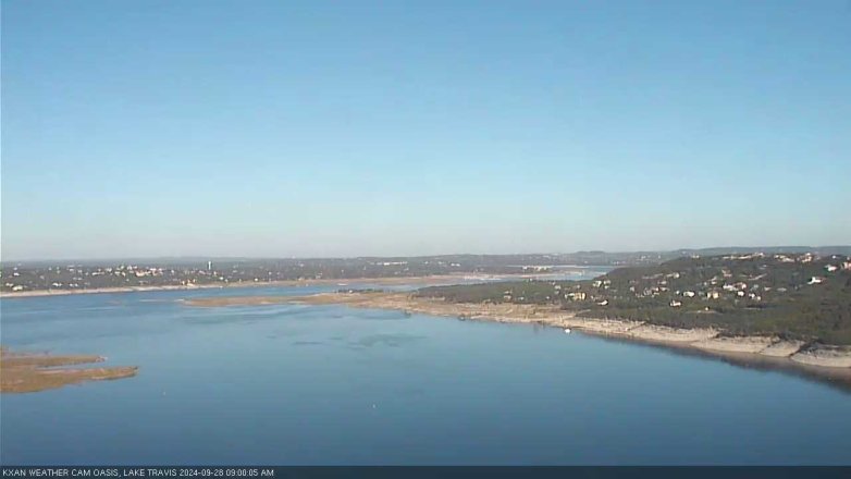 Lake Travis webcam, September 28, 2024 9:00 AM CT