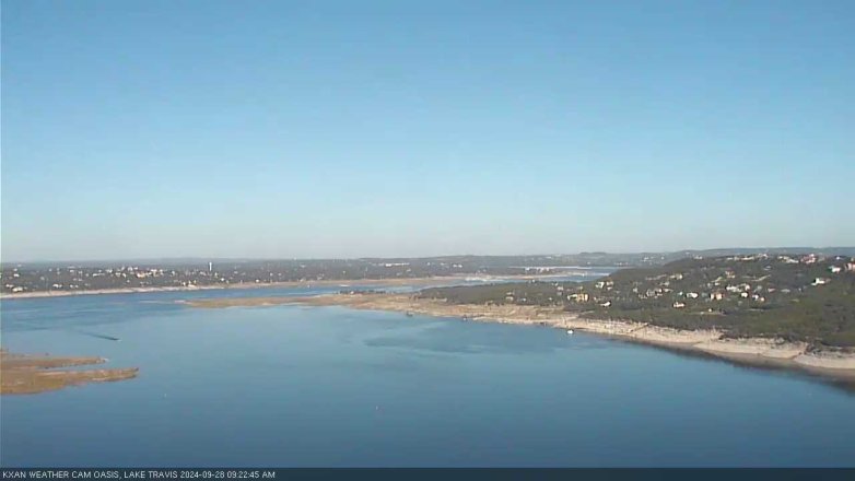 Lake Travis webcam, September 28, 2024 9:25 AM CT