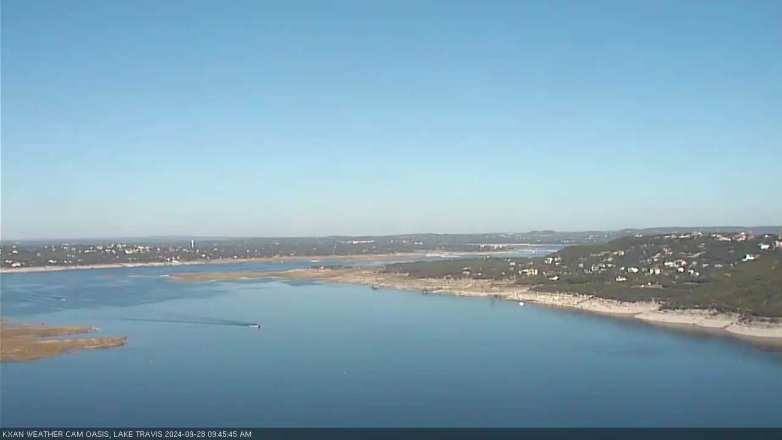 Lake Travis webcam, September 28, 2024 9:45 AM CT