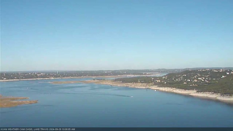 Lake Travis webcam, September 28, 2024 10:00 AM CT