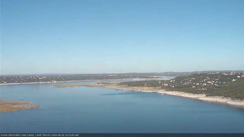 Lake Travis webcam, September 28, 2024 10:25 AM CT