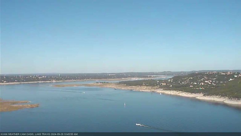 Lake Travis webcam, September 28, 2024 10:45 AM CT