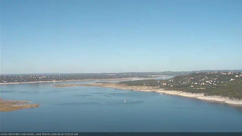 Lake Travis webcam, September 28, 2024 11:00 AM CT