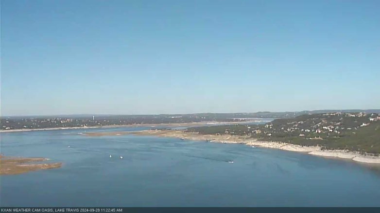 Lake Travis webcam, September 28, 2024 11:25 AM CT