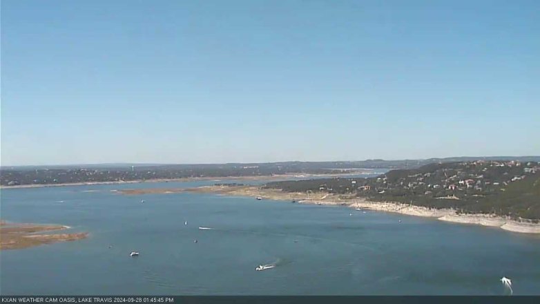 Lake Travis webcam, September 28, 2024 1:45 PM CT