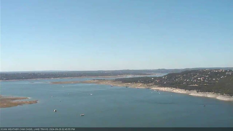 Lake Travis webcam, September 28, 2024 2:45 PM CT