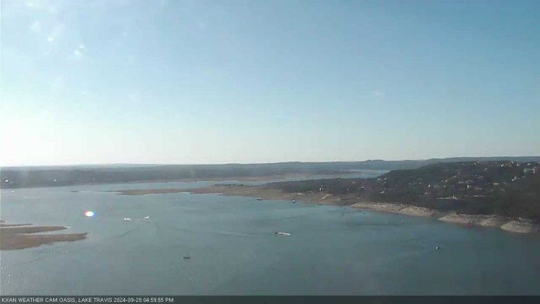 Lake Travis webcam, September 28, 2024 5:00 PM CT