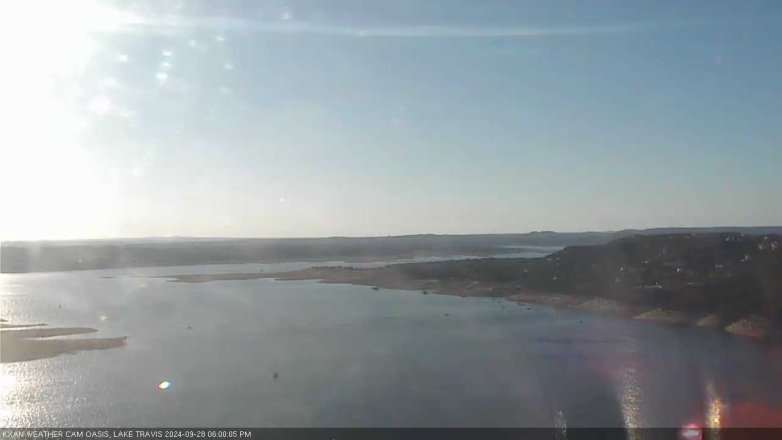 Lake Travis webcam, September 28, 2024 6:00 PM CT