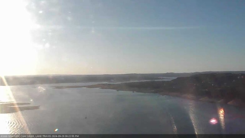 Lake Travis webcam, September 28, 2024 6:25 PM CT