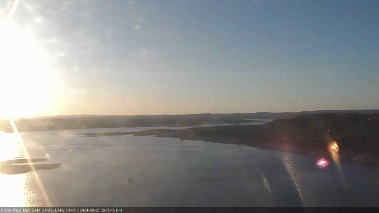 Lake Travis webcam, September 28, 2024 6:45 PM CT