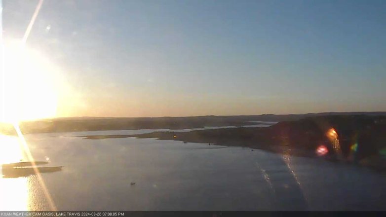 Lake Travis webcam, September 28, 2024 7:00 PM CT