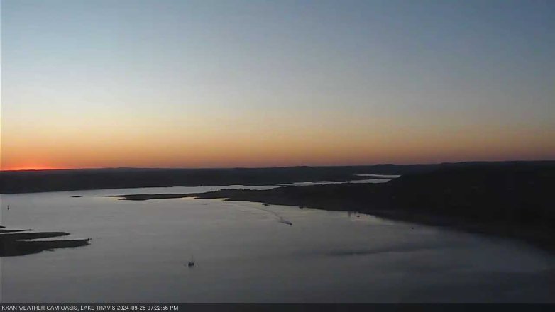 Lake Travis webcam, September 28, 2024 7:25 PM CT