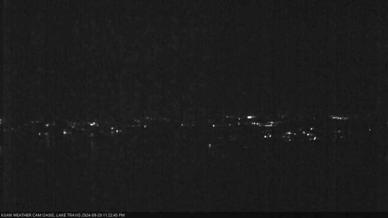 Lake Travis webcam, September 28, 2024 11:25 PM CT