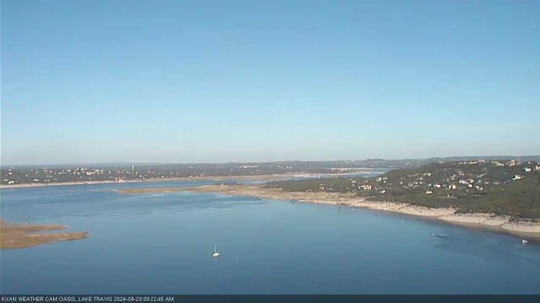 Lake Travis webcam, September 29, 2024 9:25 AM CT