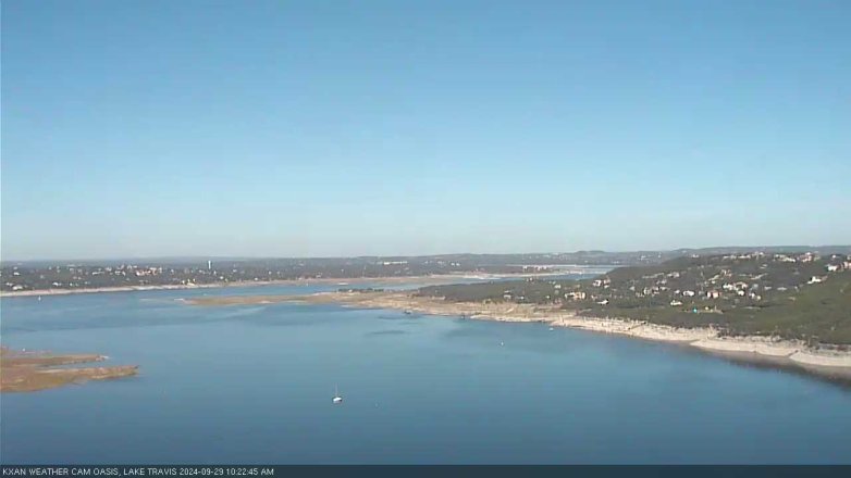 Lake Travis webcam, September 29, 2024 10:25 AM CT