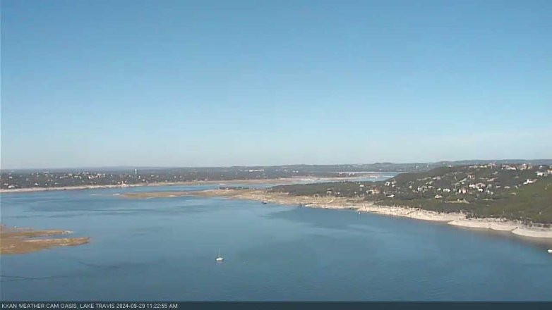 Lake Travis webcam, September 29, 2024 11:25 AM CT
