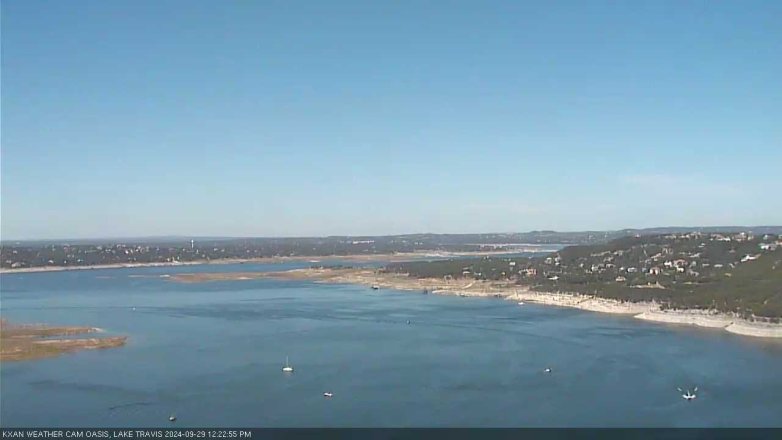 Lake Travis webcam, September 29, 2024 12:25 PM CT