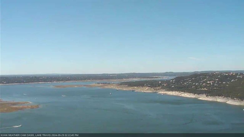Lake Travis webcam, September 29, 2024 2:25 PM CT
