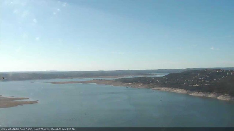 Lake Travis webcam, September 29, 2024 4:45 PM CT