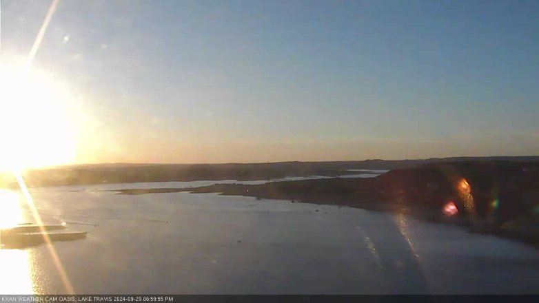Lake Travis webcam, September 29, 2024 7:00 PM CT