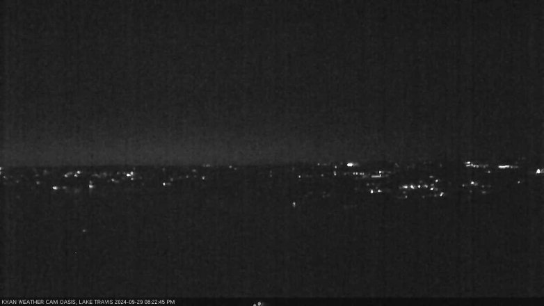 Lake Travis webcam, September 29, 2024 8:25 PM CT