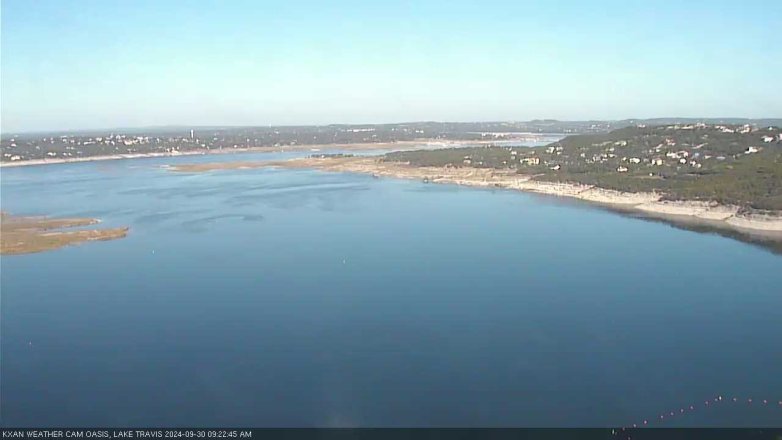 Lake Travis webcam, September 30, 2024 9:25 AM CT