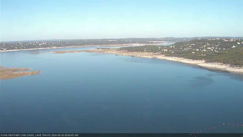 Lake Travis webcam, September 30, 2024 9:45 AM CT