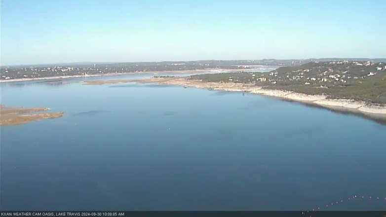 Lake Travis webcam, September 30, 2024 10:00 AM CT