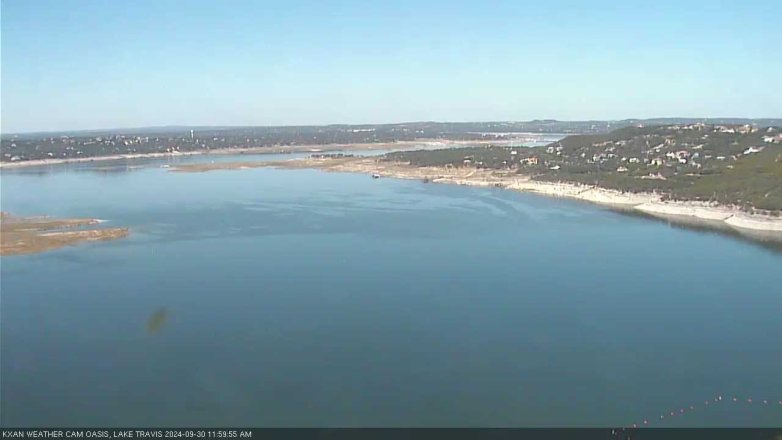Lake Travis webcam, September 30, 2024 12:00 PM CT