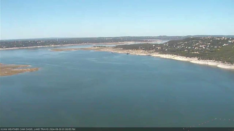 Lake Travis webcam, September 30, 2024 1:00 PM CT
