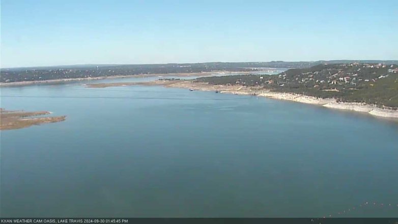 Lake Travis webcam, September 30, 2024 1:45 PM CT