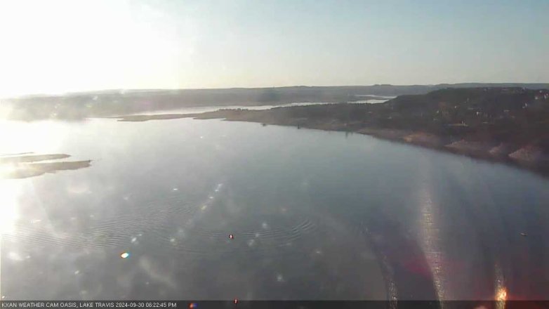 Lake Travis webcam, September 30, 2024 6:25 PM CT