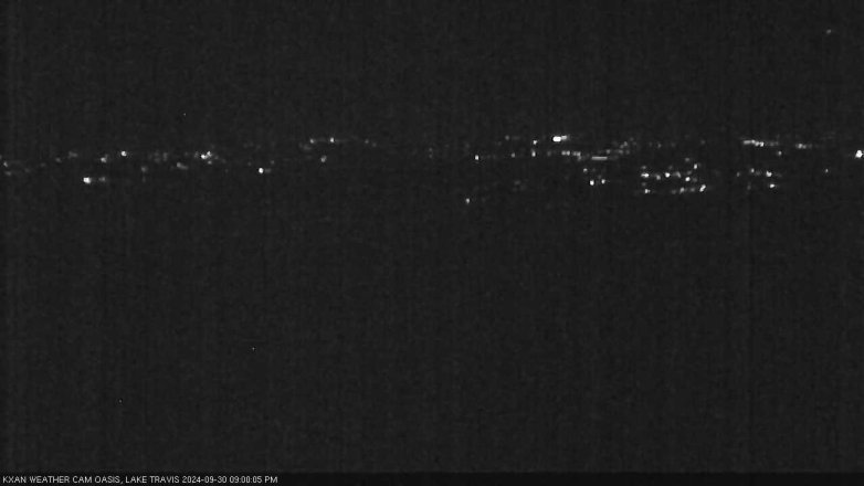 Lake Travis webcam, September 30, 2024 9:00 PM CT