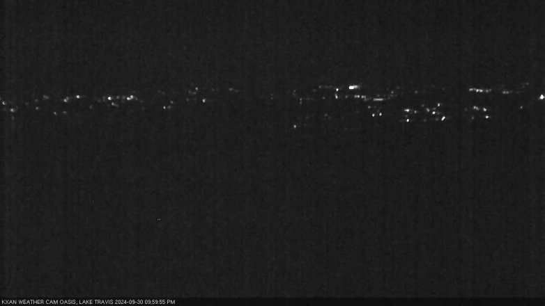 Lake Travis webcam, September 30, 2024 10:00 PM CT