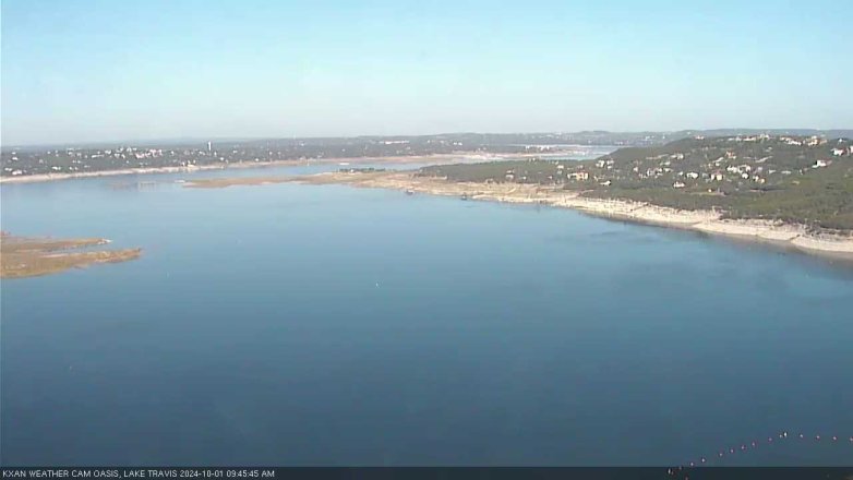 Lake Travis webcam, October 1, 2024 9:45 AM CT