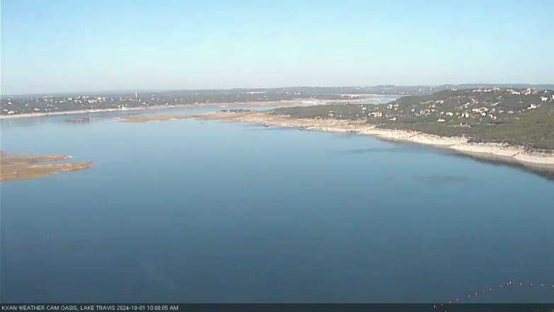Lake Travis webcam, October 1, 2024 10:00 AM CT