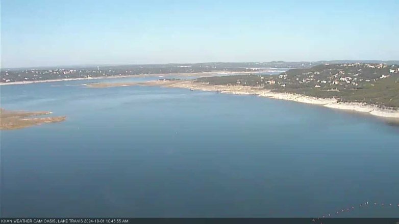 Lake Travis webcam, October 1, 2024 10:45 AM CT