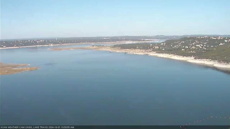 Lake Travis webcam, October 1, 2024 11:00 AM CT