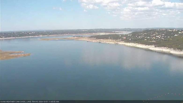 Lake Travis webcam, October 1, 2024 11:45 AM CT