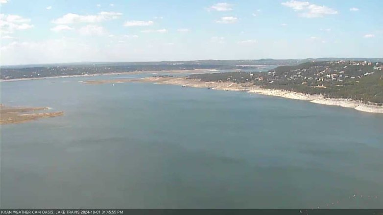 Lake Travis webcam, October 1, 2024 1:45 PM CT