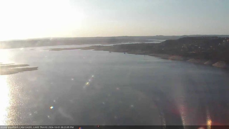 Lake Travis webcam, October 1, 2024 6:25 PM CT