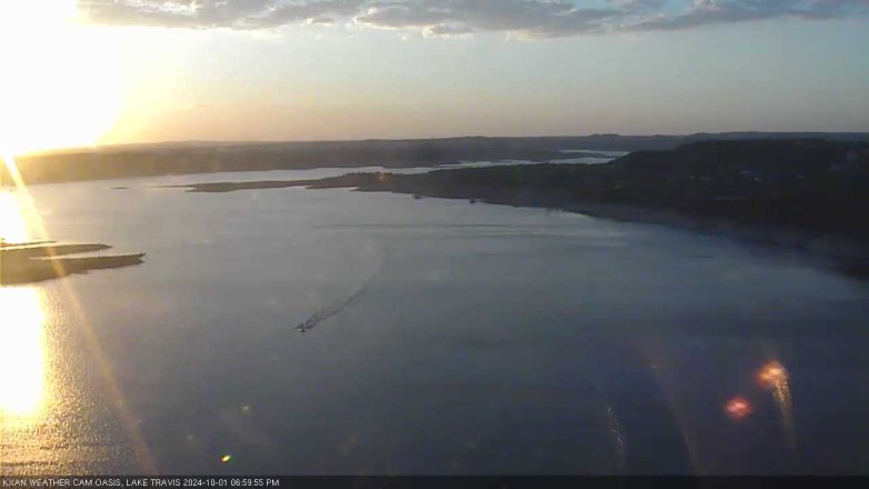 Lake Travis webcam, October 1, 2024 7:00 PM CT