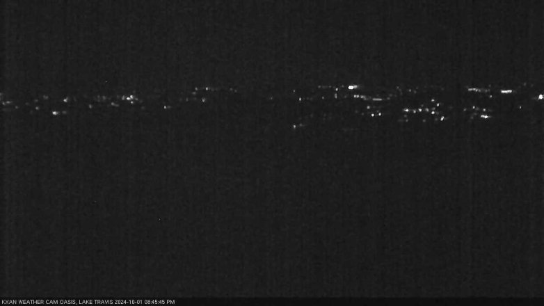 Lake Travis webcam, October 1, 2024 8:45 PM CT