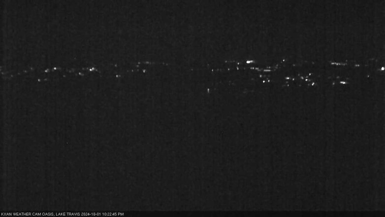 Lake Travis webcam, October 1, 2024 10:25 PM CT