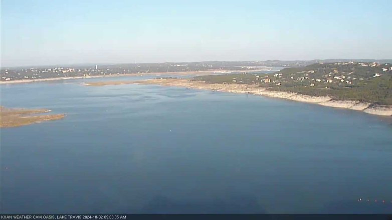 Lake Travis webcam, October 2, 2024 9:00 AM CT
